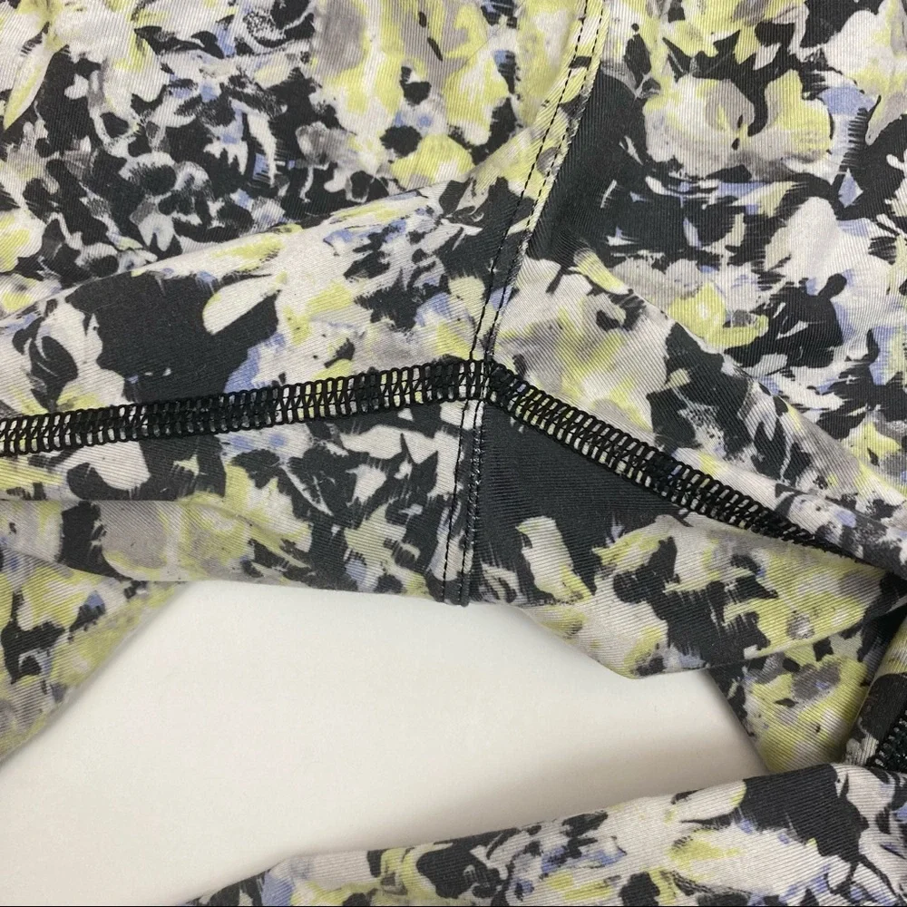 Lululemon Jet Crop Luxtreme Slim Pants: Crosscourt Petal Black Clarity Yellow